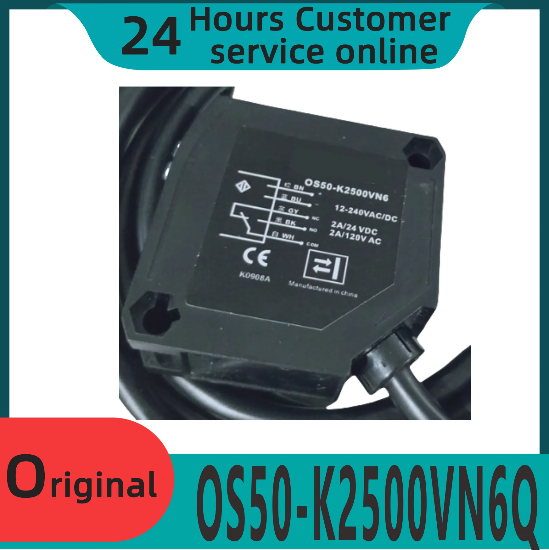 

Brand new original photoelectric switch sensor OS50-K2500VN6Q OS50-K2500VR5 OS50-K1000VN6 OS50-K500VP6Q