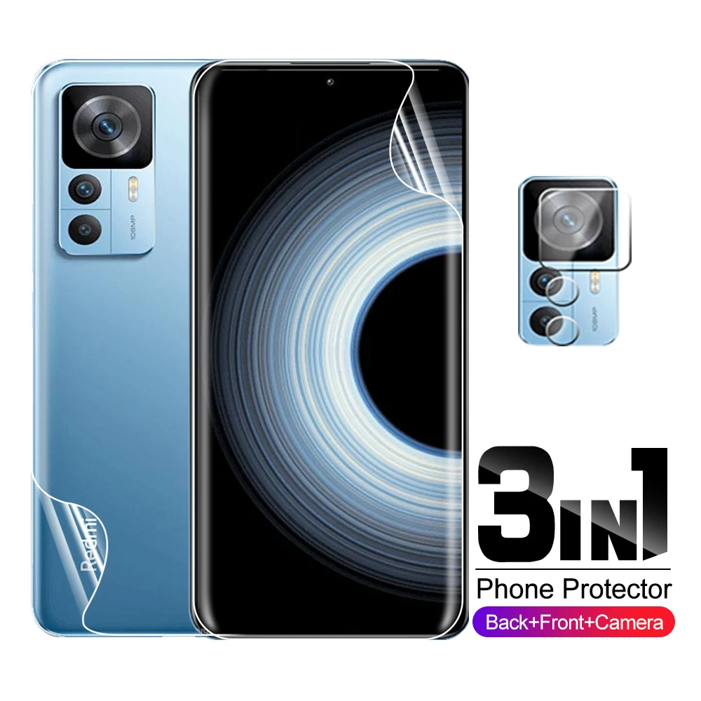 3in1 Camera Lens Protector Hydrogel Film For Xiaomi Redmi K50 Ultra redmy K50Ultra K50 K 50 Ultra 50Ultra Screen Protector Films