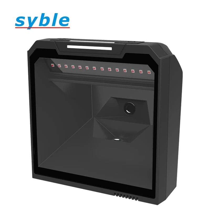 Syble XB-8808+ Data Matrix Omnidirectional Scanning 2D Desktop Barcode Scanner Hands Free Barcode Scanner