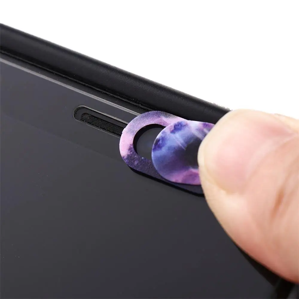 Slider Sticke Phone Antispy Camera Cover Phone Lens Cover Starry Sky Pattern WebCam Camera Cover Camera Protection Shutter