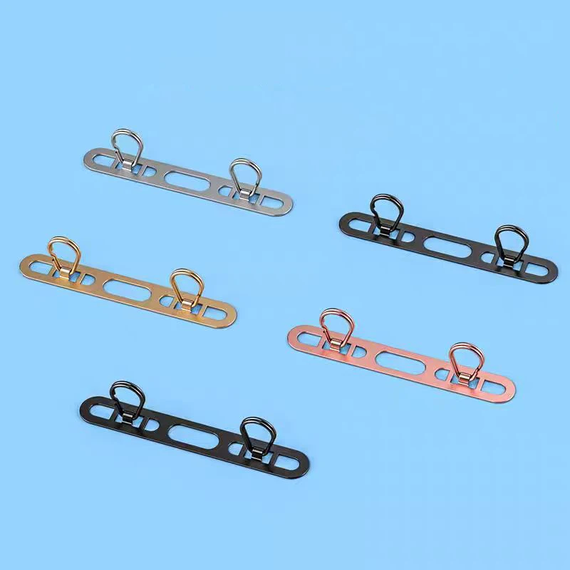 New Mobile Phone Lanyard Patch Side Hanging Stainless Steel Clip Double Buckle Phone Straps Gasket Metal Connect Piece for iPhon