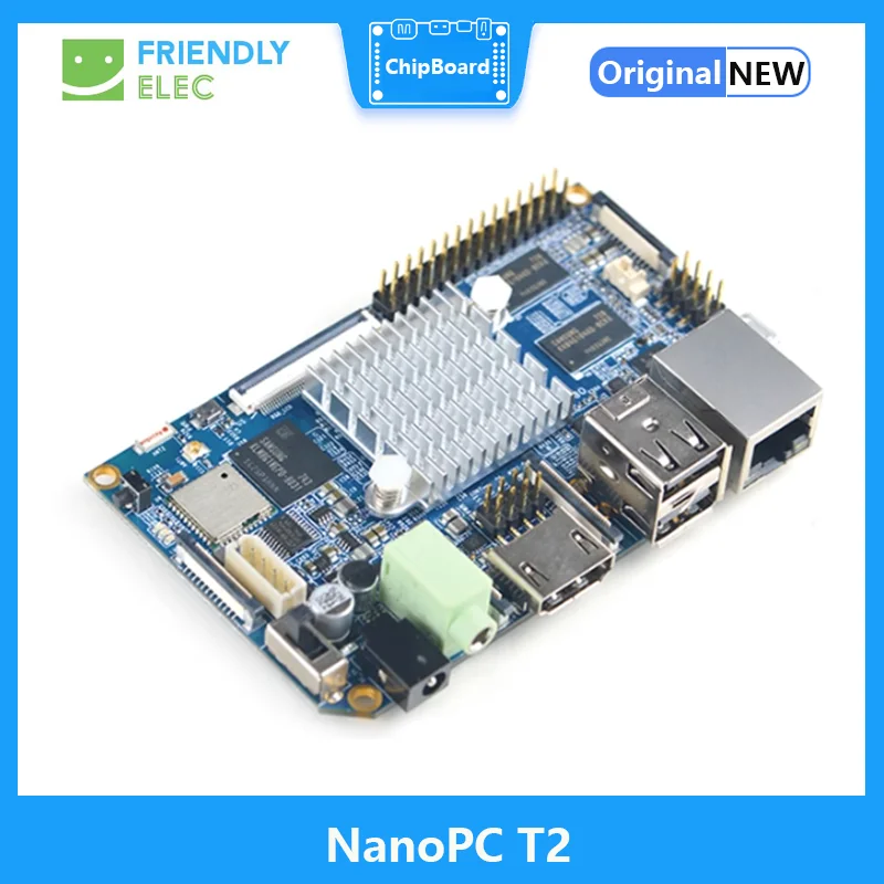 NanoPC T2 A9 Quad Core Development Board S5P4418 Card Computer Onboard WiFi Bluetooth Ubuntu Android 1G DDR3 AXP228 PMU NP018