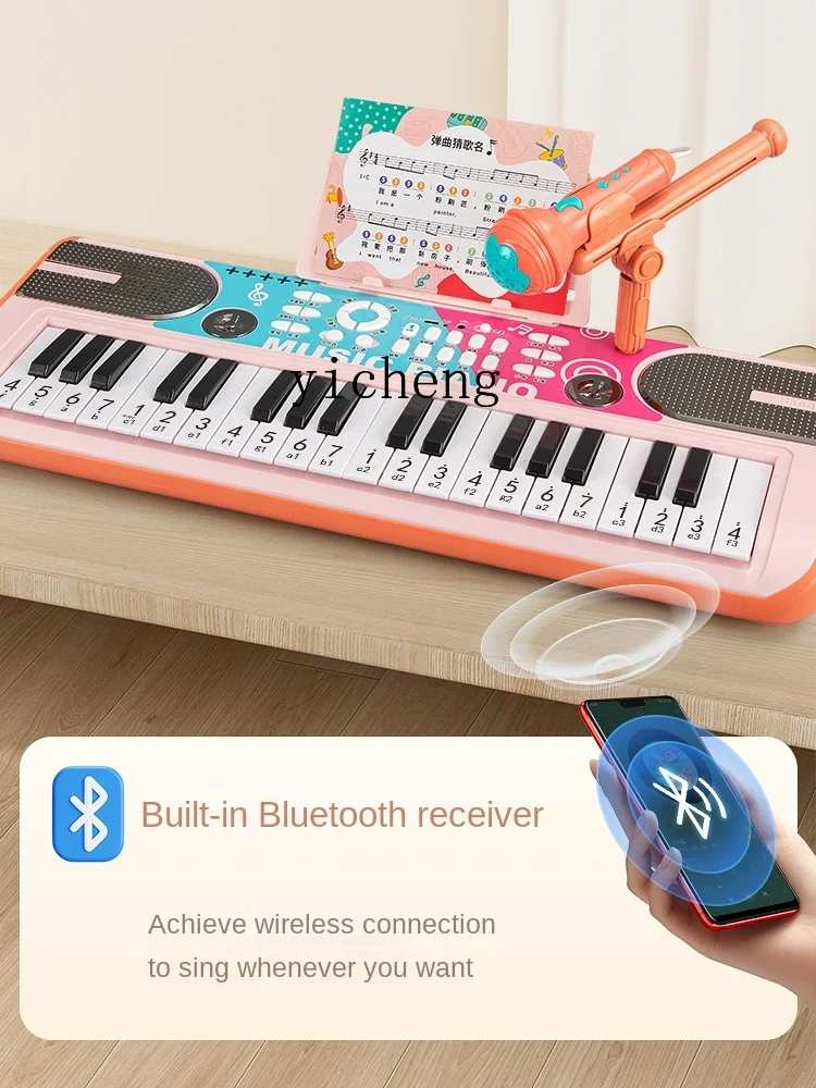 ZC 37 tasti tastiera elettronica modello pianoforte piccolo giocattolo per bambini il principiante può giocare a strumento musicale multifunzionale