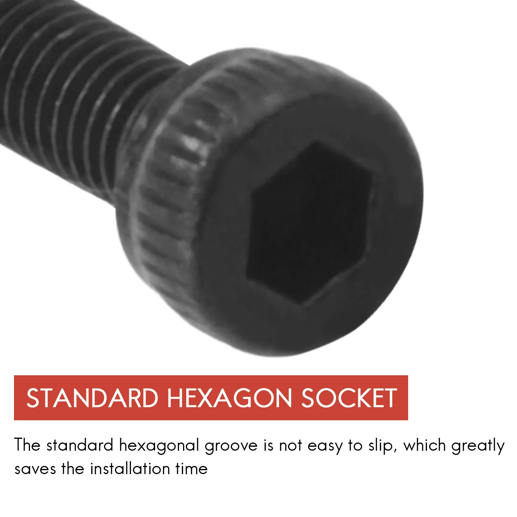 

300 Pcs Nuts Bolts Set Hex Bolts Nut and Washer Assortment Screws Bolts M3 Tool Kit with Plastic Box (Black)JAS