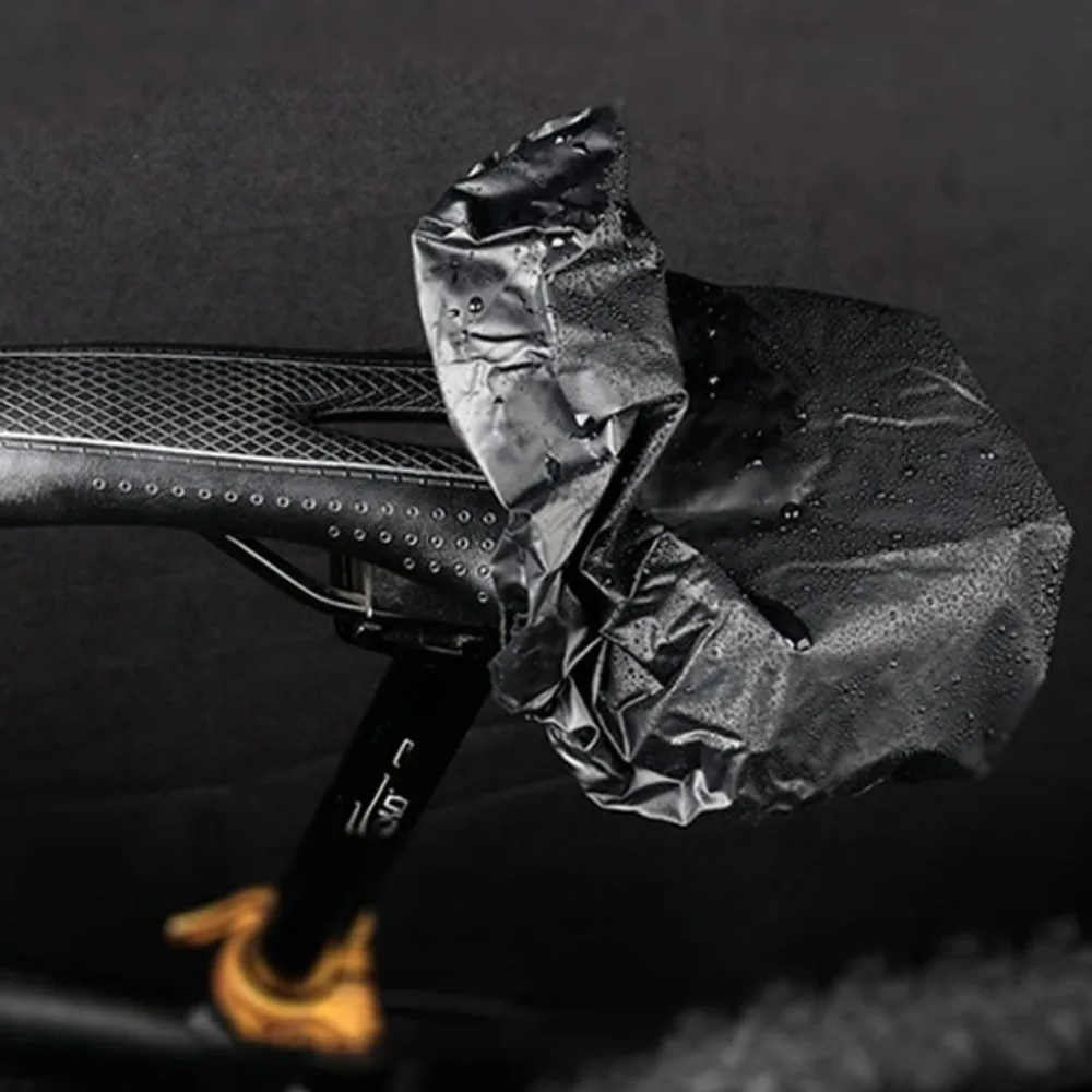 Waterproof Bicycle Saddle Protector PVC Reusable Bike Seat Rain Cover Dustproof Universal Bike Saddle Cover for MTB Road