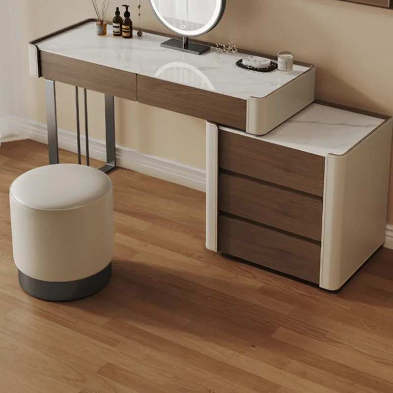 

Makeup Mobile Dressing Table Luxury Mirror Vanity Collection Korean Dressing Jewelry Cabinettocador De Maquillaje Furniture