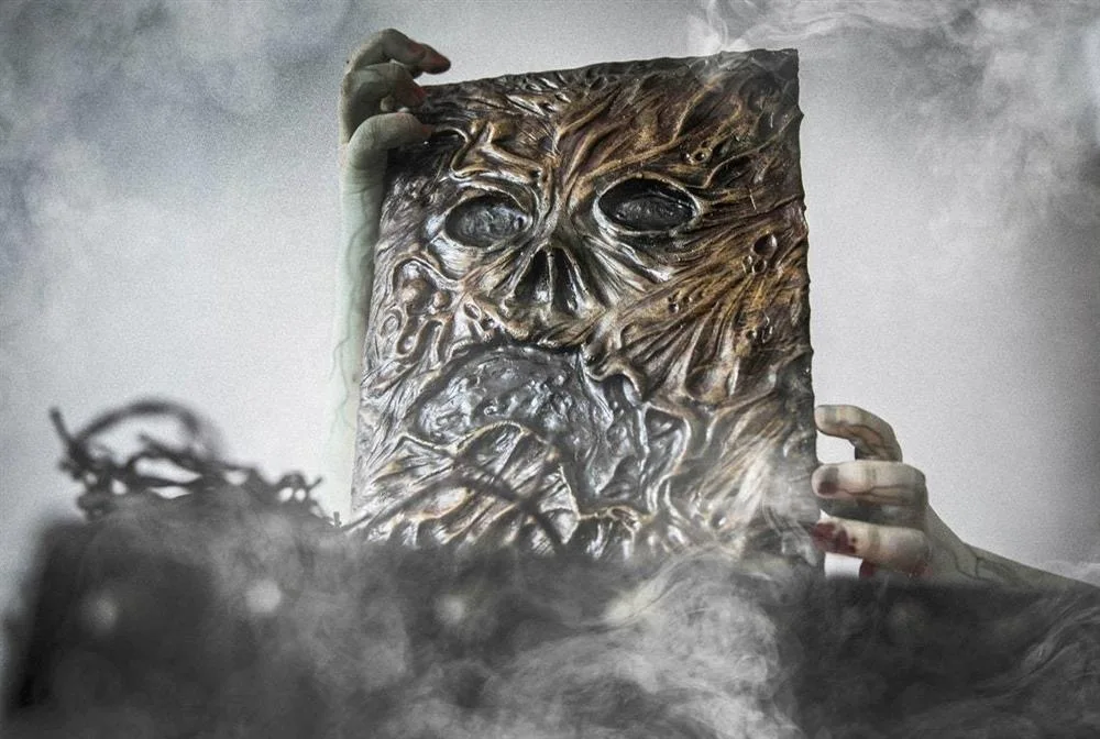 네크로노미콘 악마 죽은 책 소품, 책 장식, 책 스팟, 3 차원 평면 소장용 장난감, 25cm