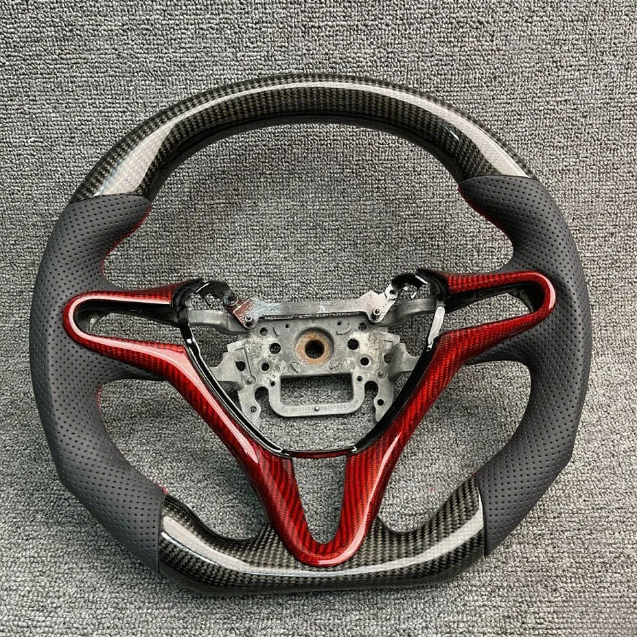 New Design OEM UpgradeDurable Real Carbon Fiber Steering Wheel Tailored for Honda Civic Steering Mods Without airbags