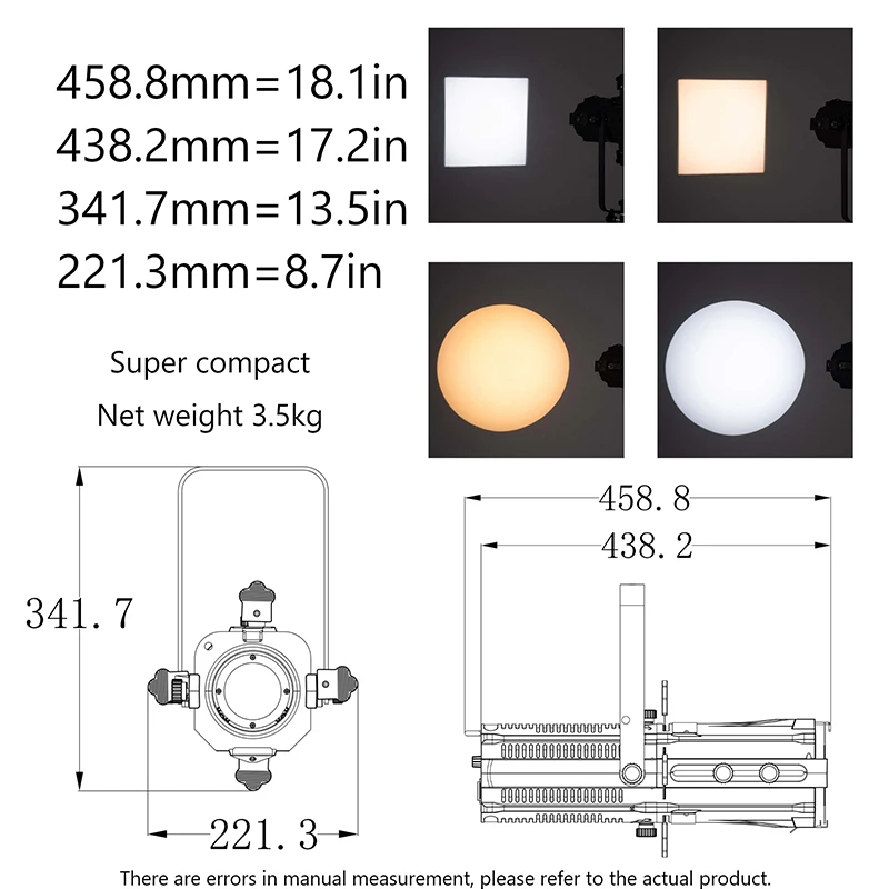 15° - 30° 100W COB LED Leko Profile Spotlight High Color Temperture 2700-6500K Adjustable Ellipsoidal DMX Light for Theater Show