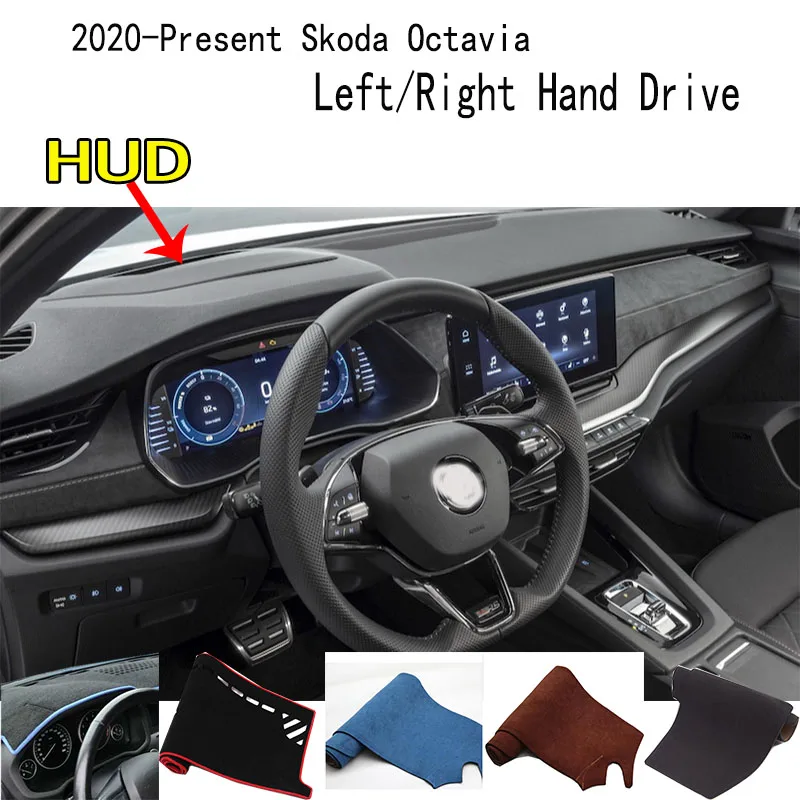 

For 2020-2025 Skoda Scout Octavia Pro 0Q3 Accessories Dashboard Cover Instrument Panel Dash Mat Dashmat Protective Pad