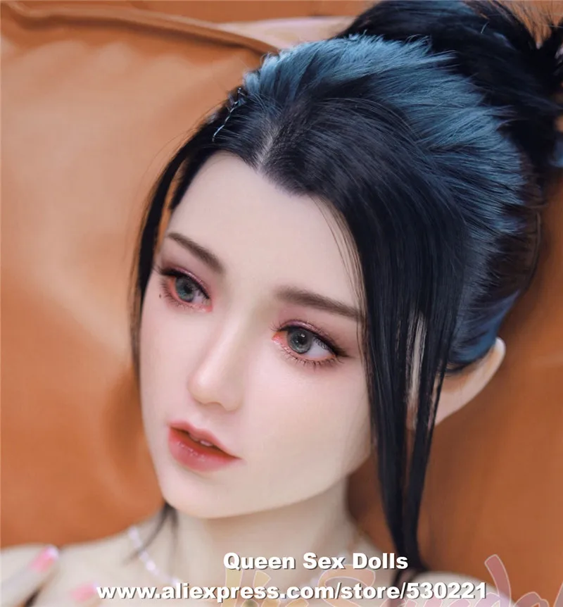 WMDOLL Top Quality Implanted Hair Eyebrow Real Silicone Sex Doll Head For TPE Adult Dolls Mannequin Fit 145cm to 175cm