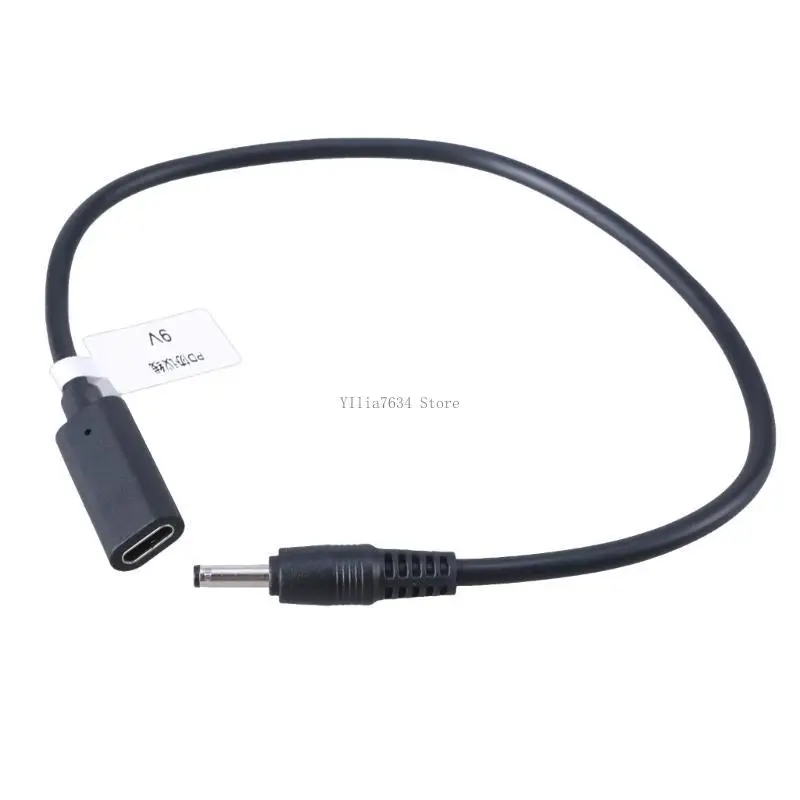  USB Type C Female Socket Head to DC35135 Male Extension Cable  9V 12V 15V 20V 3A