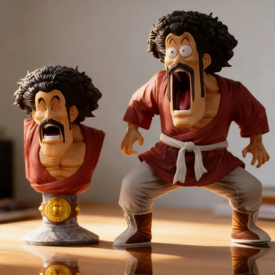 

Аниме-фигурка Dragon Ball: Мистер Сатана — самый сильный человек, скульптура с двумя головами, коллекционная модель, игрушка, 18 см