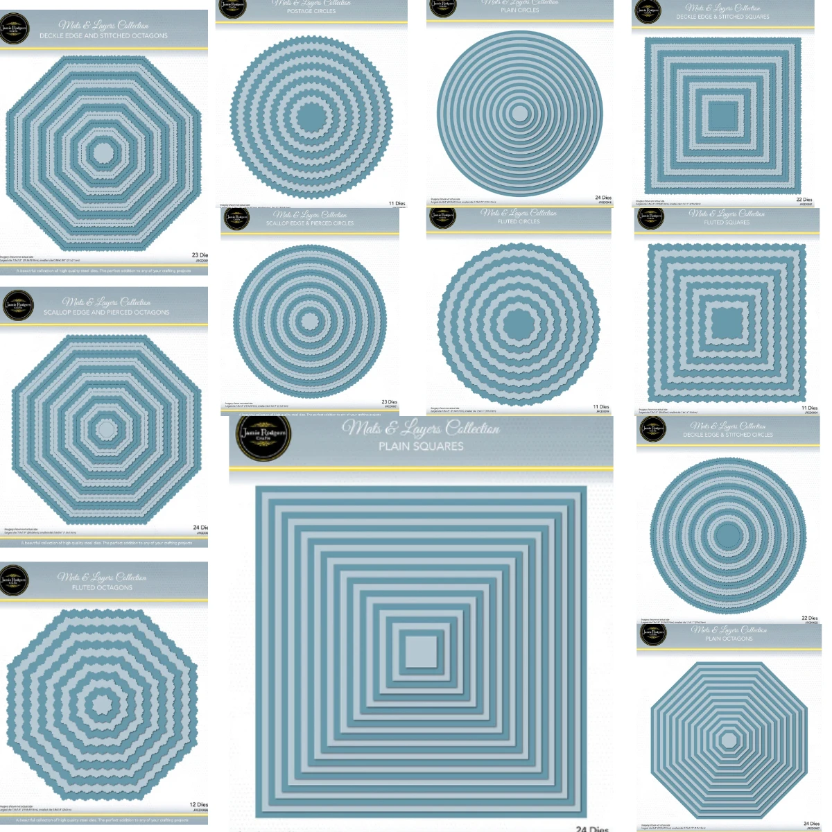 

Hexagon Circle Square 2025 New Metal Cutting Dies For DIY Scrapbooking Crafts Maker Photo Album Template Handmade Decoration