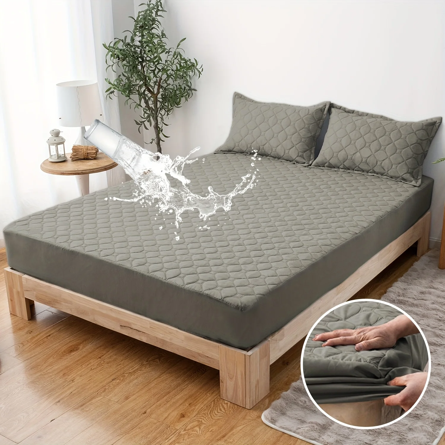 

Waterproof Mattress Protector, Machine-washable Fitted Sheet, Anti-slip And Stain-resistant Protection, Available In Various Sizes, Christmas Home Decoration