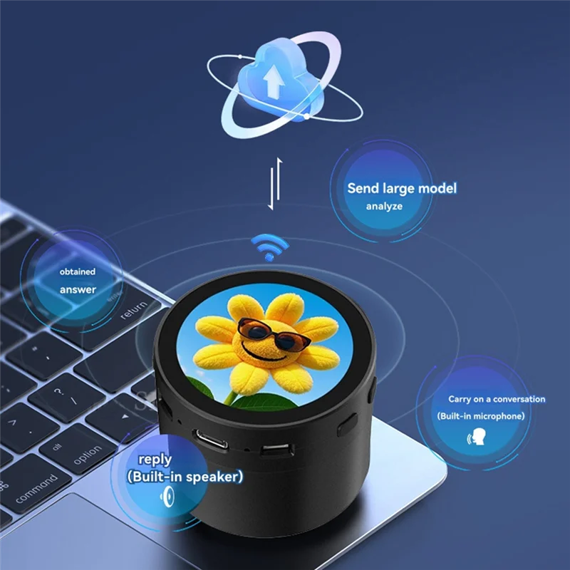 

Reliablexiaozhi AI Voice Chat Robot Box с динамиком ESP32-S3 Макетная плата N16R8 с 1,85-дюймовым круглым ЖК-дисплеем