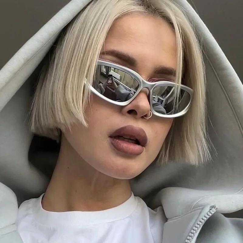 Y2k neue Punk Sport Sonnenbrille für Männer Frauen Luxusmarke Designer Sonnenbrille Herrenmode Vintage Sonnenbrillen UV400 Brille Brillen – Detail 3
