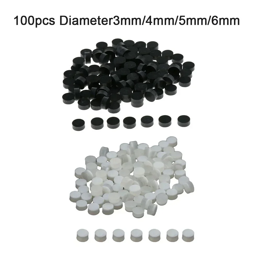 100pcs Inlay Dots High-Quality Pack Black Acrylic Fretboard Fingerboard Dots Inlay Markers Guitars Basses Accessories