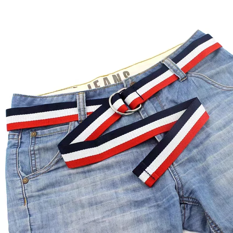 

Women Belt Stripe Jean Pants Dresses Universal Waist Buckle Belts For Men Fashion Wholesale Female Unisex New Belt Dropshipping