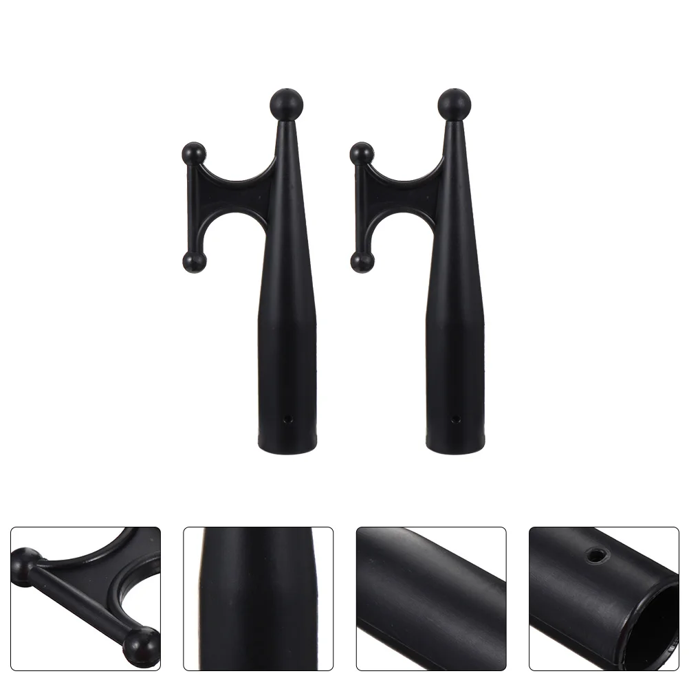 

2 PCS Plastic Boat Hook Versatile Nylon Marine Replace Dinghy Boathook Floating for Extension Pole Professional Head