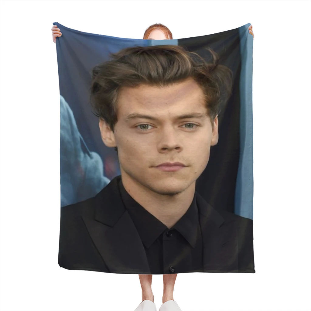 

harry-styles Blanket Soft Throw Blanket for Home Bedroom Bed Sofa Picnic Travel Office Rest Cover Blanket Kids