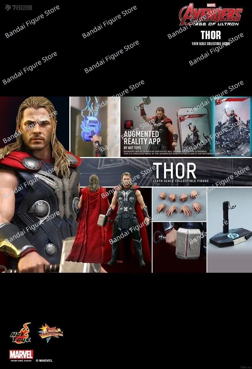 

HOTTOYS HT MMS306 1/6 Collectible Thor 4.0 Action Figure Marvel Avengers Age of Ultron Movie 12" Full Set Fans Model Dolls