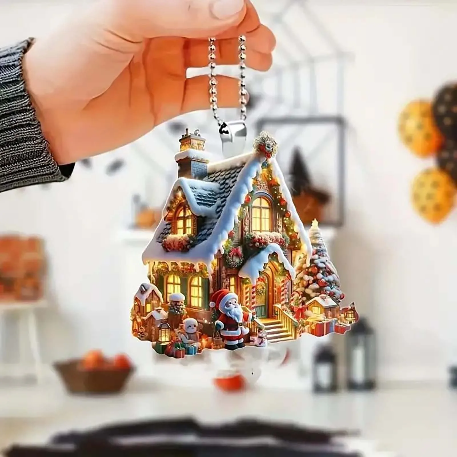 Christmas Tree Hanging Decorations Flat Pendant For Xmas Holiday 2d Paper Christmas Decorations For Home Fast Shipping