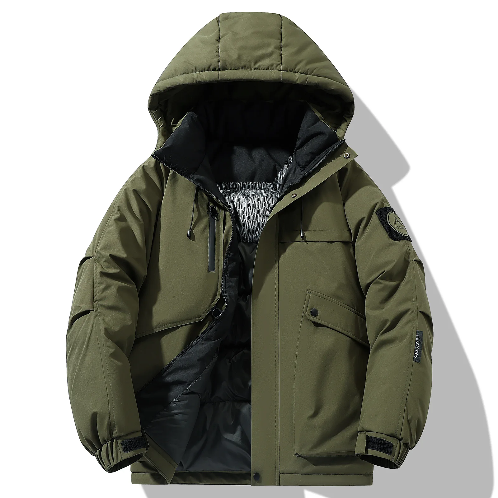 

Spring and Autumn New Hooded Jacket Couple Outdoor Hiking Coat Youth Casual Versatile Waterproof Windproof Cotton Jacket