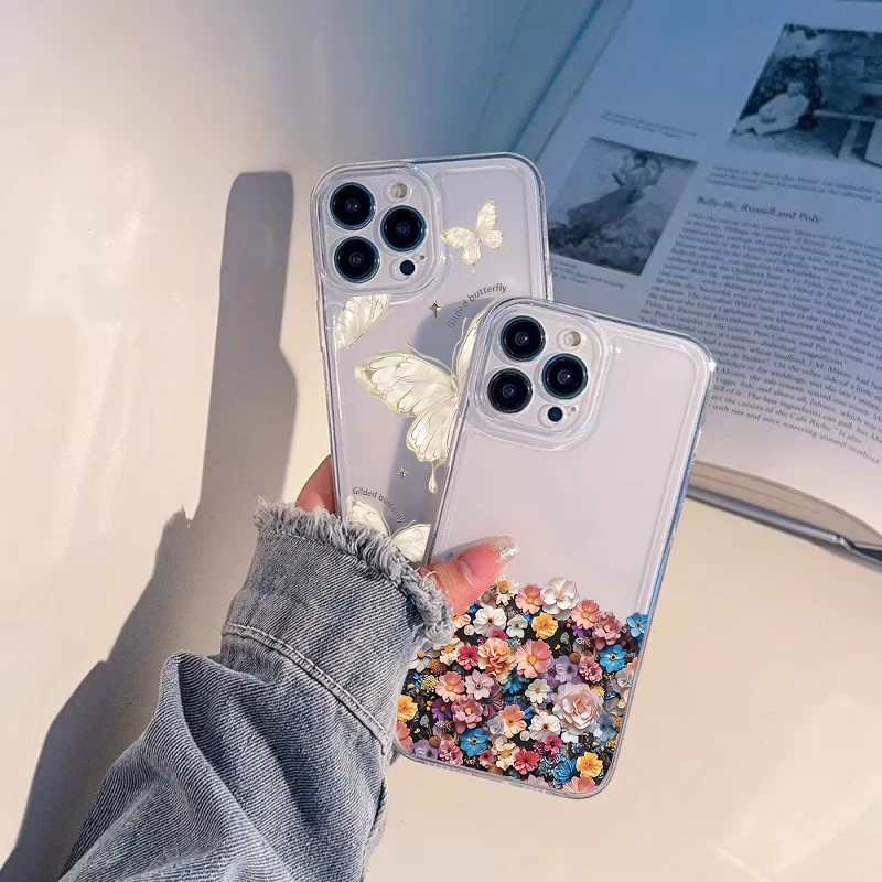 Rosa azul flores caso de telefone para infinix tecno faísca 30c 20c 10c 10 20 pro gt 20 pro camon 19 20 30 40 pro pova 3 4 5 6 7 capa