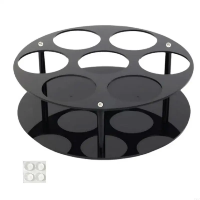 

Round Kitchen Organizers Sturdy Acrylic Materials for Countertop Bottle Display 193C