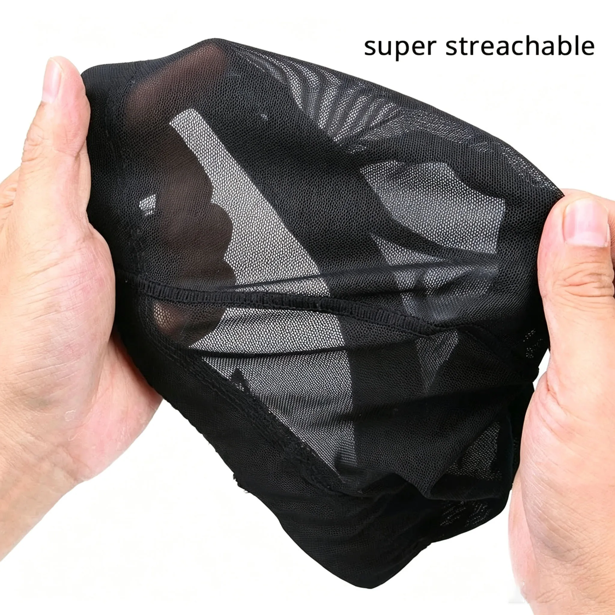 1PCS S M L Wholesale Spandex Dome Cap For Bonnet Perruque Black Hairnet Dome Cap Swimming Wig Accessories Wholesale