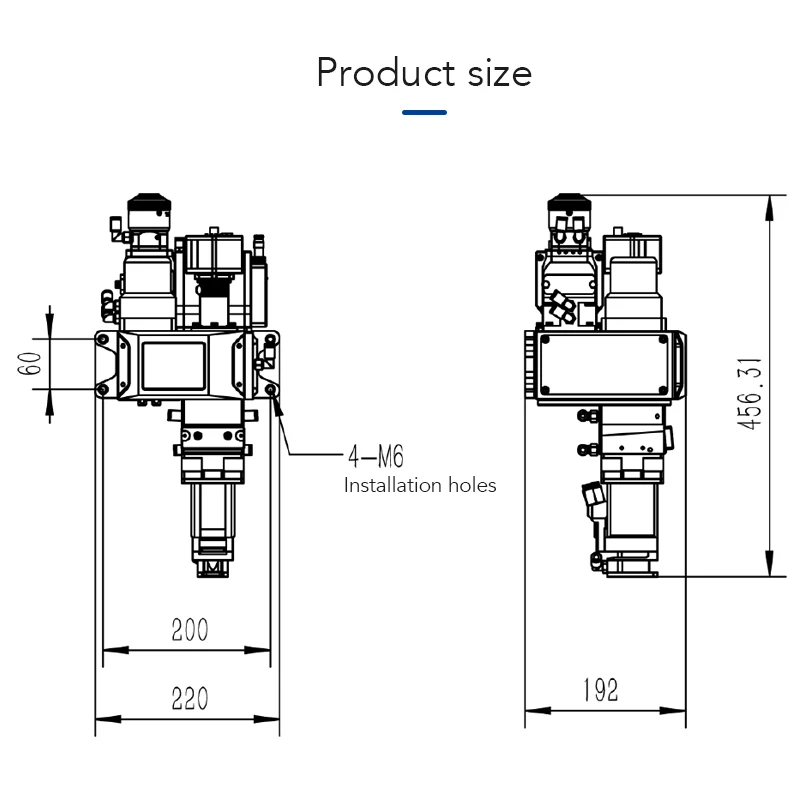 Xinhong HW120-P PLATFORM Double GALVANOMETER WELDING HEAD for Laser Welding Machine