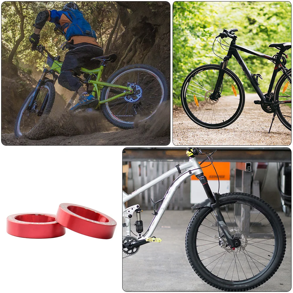 

2Pcs Mountain Spacer Washer 5mm Conversion Suitable for 100 to 110mm Durable Aluminum Alloy Bike Accessory Fastener
