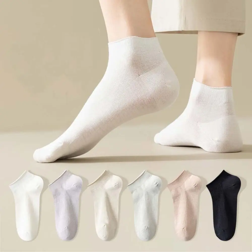 Fashion Tube Summer Mesh Socks Ultra Thin Solid Color Short Running Socks Simple Ankle Sports Socks Women