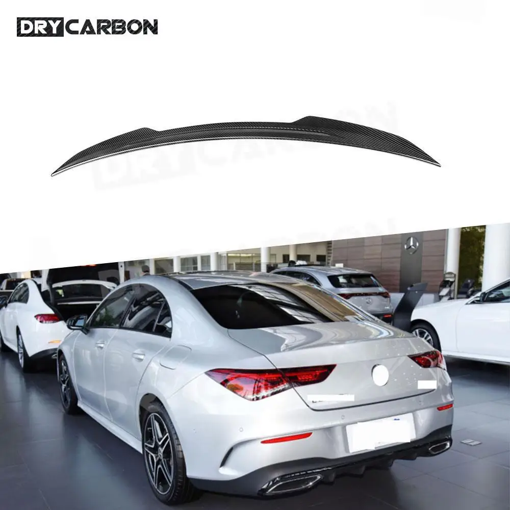 

Dry Carbon Fiber Rear Boot Spoiler Trunk Wing for Mercedes Benz W118 CLA Class Sedan 2018 + Rear Trunk Duckbill Wings