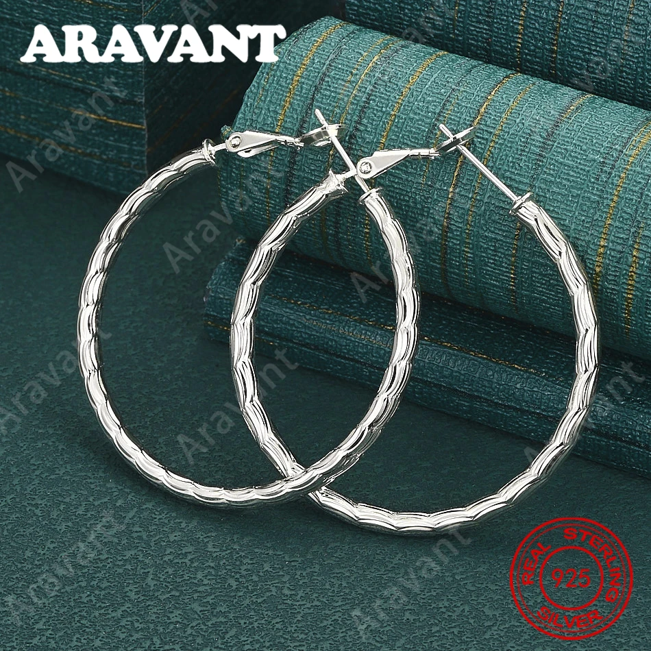 925 Sterling Silver Engraved Pattern Earrings, Vintage Style, Unique Accessories, Gifts, Jewelry