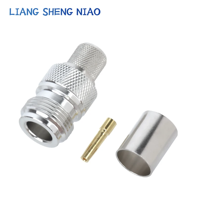 Conector hembra tipo N 50-3-5-7 conector coaxial N-K