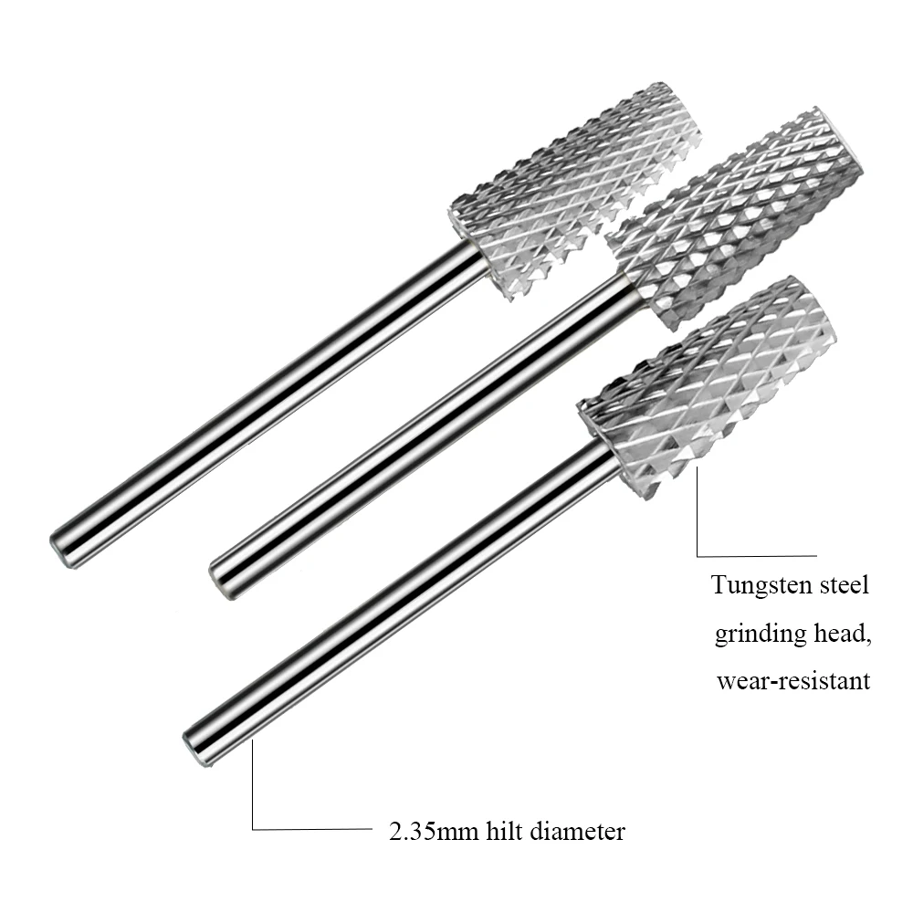 Milling Cutter Golden Tungsten Carbide Nail Drill Bits For Electric Nail Drill Manicure Machine Pedicure Nail Files Accessories