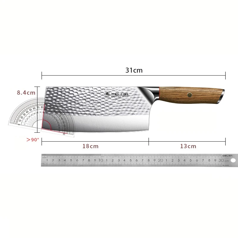 High grade forging cutter - New home cutting knife - Kitchen knife Stainless steel slicing knife - chef\'s hammer slicing knife