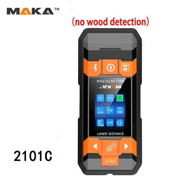 MAKA 2101D Multifunction Metal Detector Wiring Detector Wall Detector Cable Professional Copper Wood Detect Wall Scanners