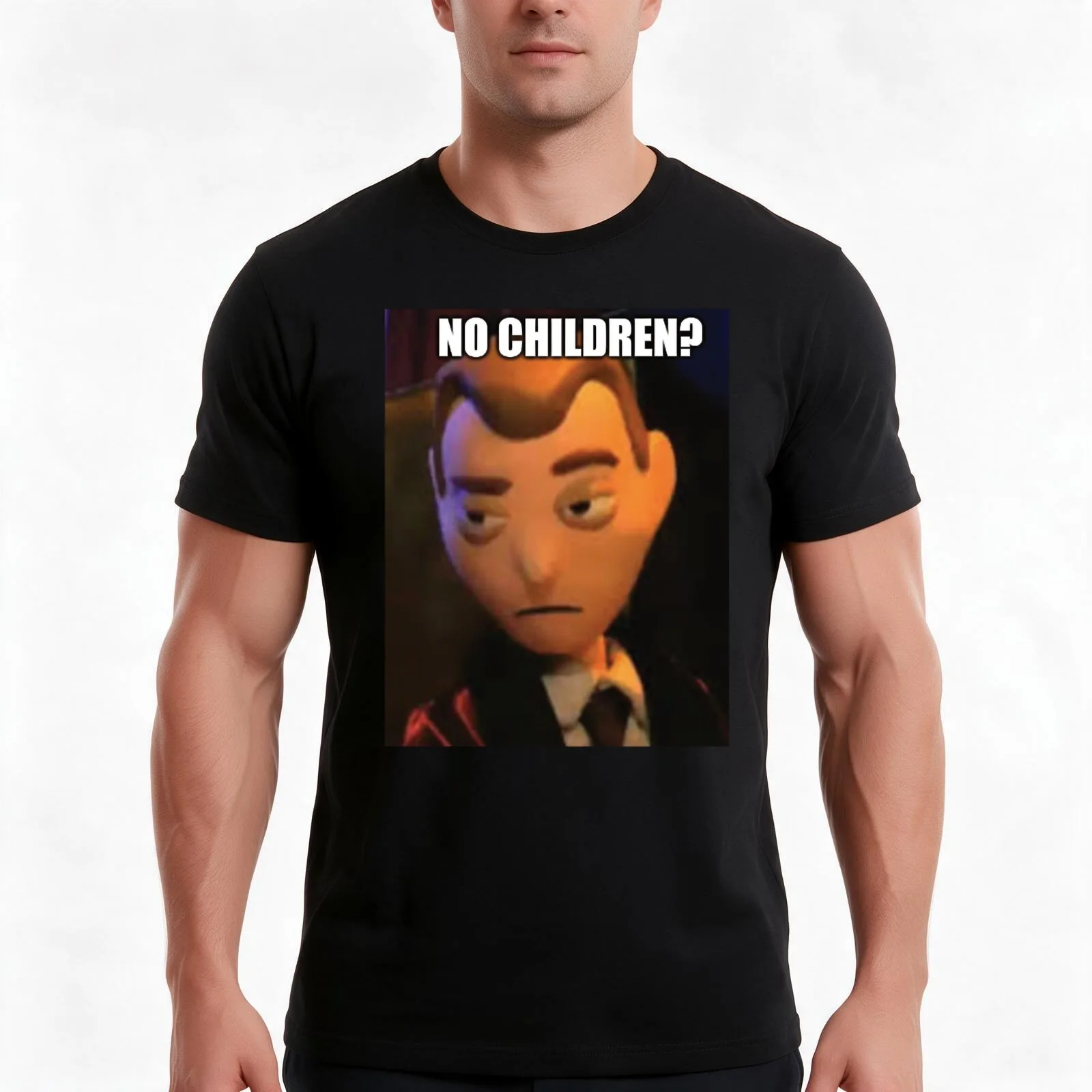 no children moral orel T-Shirt Summer Casual Cotton Tee Oversized Streetwear Tops Vintage Graphic Print Unisex Men Women