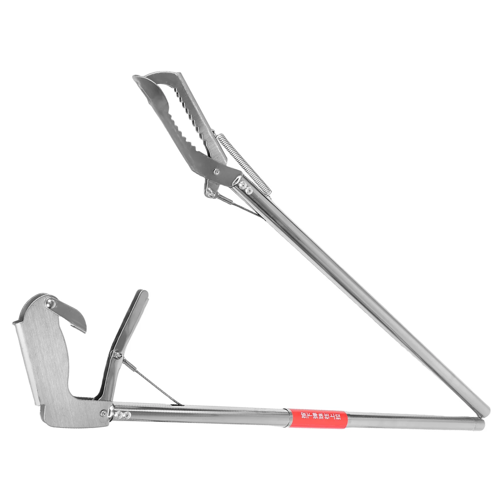 

Stainless Steel Snake Catcher Grabber Tool Heavy Duty Long Reach for Reptile Eel Handling Outdoor Adventure Wildlife Safety