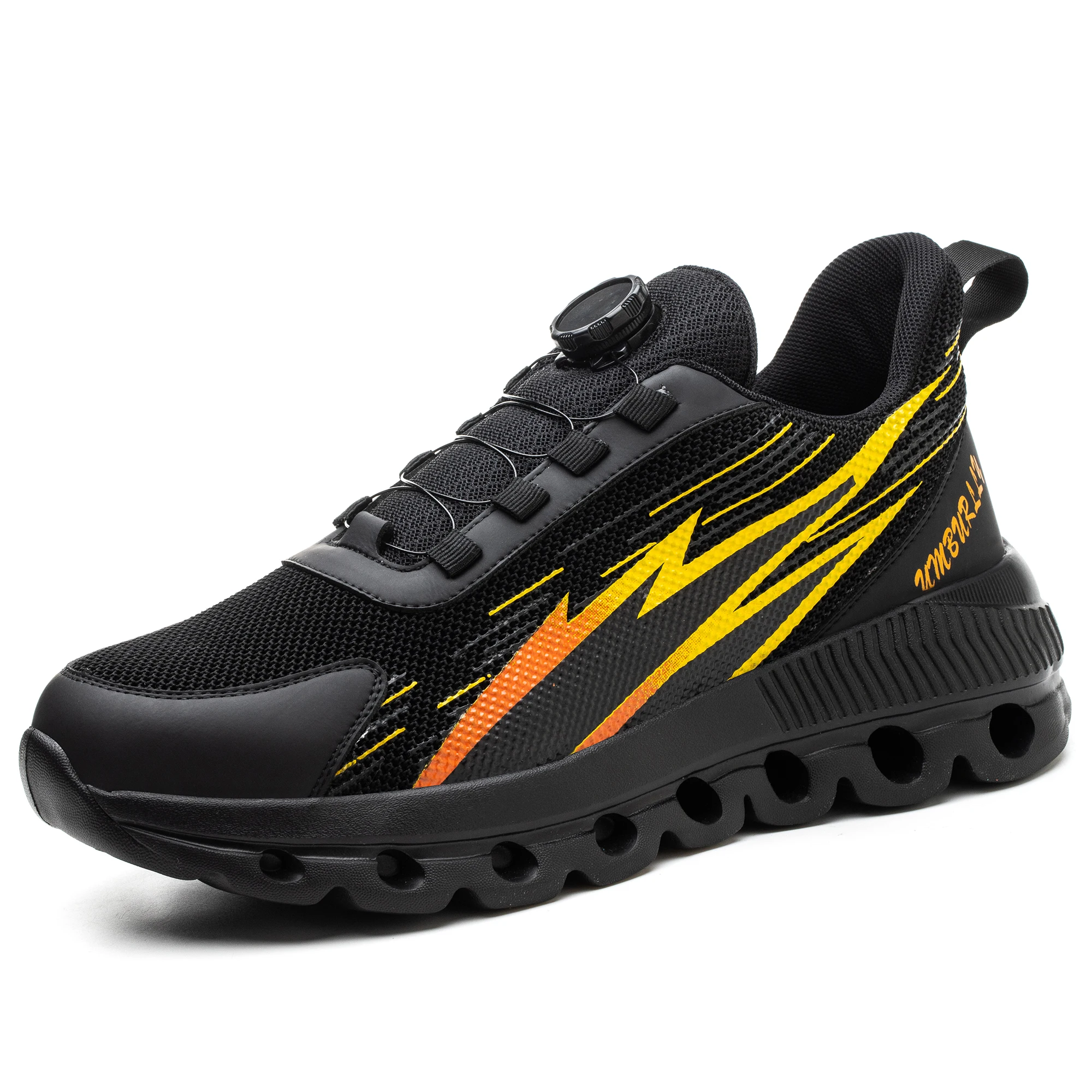 2026 New Rotating Button Safety Shoes Puncture Resistant Work Shoes For Man