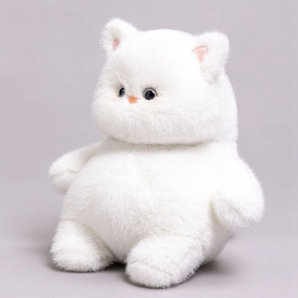 45CM Big Fat Cat Plush Toy White Gray Black Kitten Super Soft Sooth Sleeping Animal Doll Send Children Birthday Christmas Gift