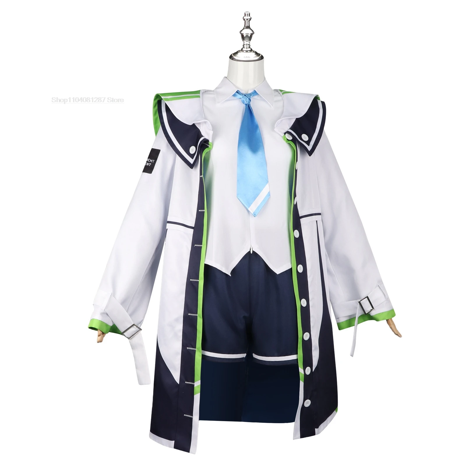 Saiba Momoi Saiba Midori Anime Blue Archive Game Cosplay Costume Wig Jacket Coat Halloween Party Carnival Outfit Headwear