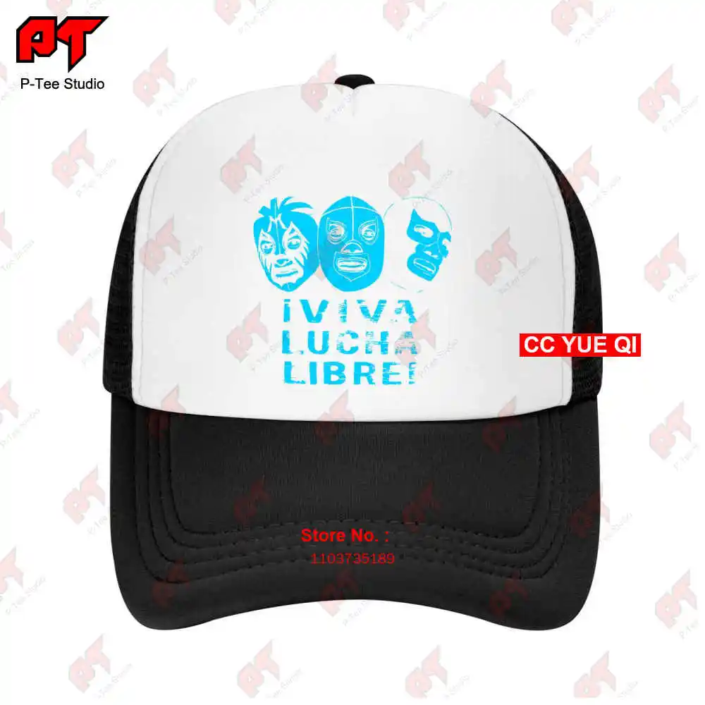 Wrestling Baseball Caps, máscara demoníaca azul, Viva Lucha Libre, El Mil, 88G4