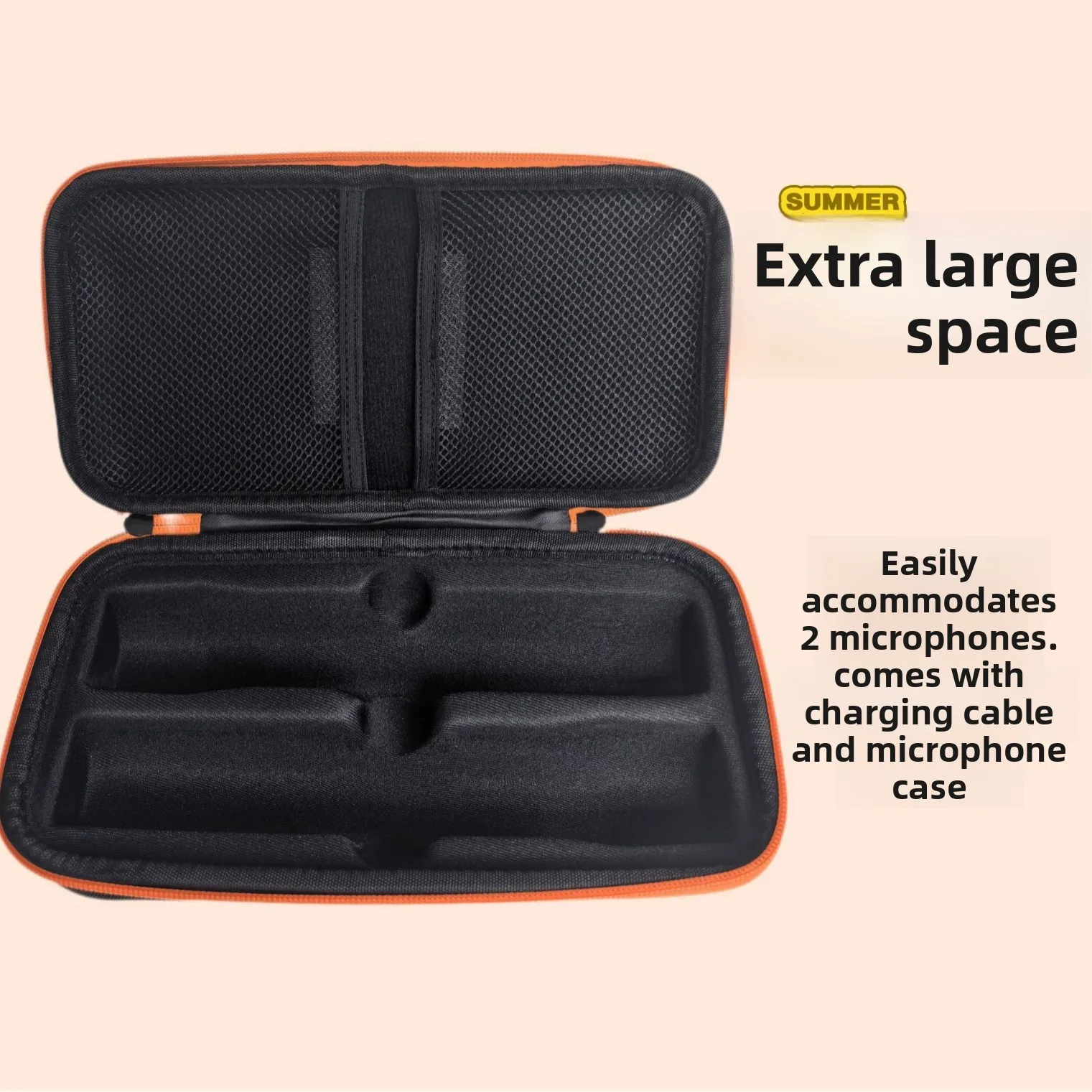 Suitable for One to Two Wireless Microphone Storage Bag JBL Microphone Portable Hard Case Storage Bag