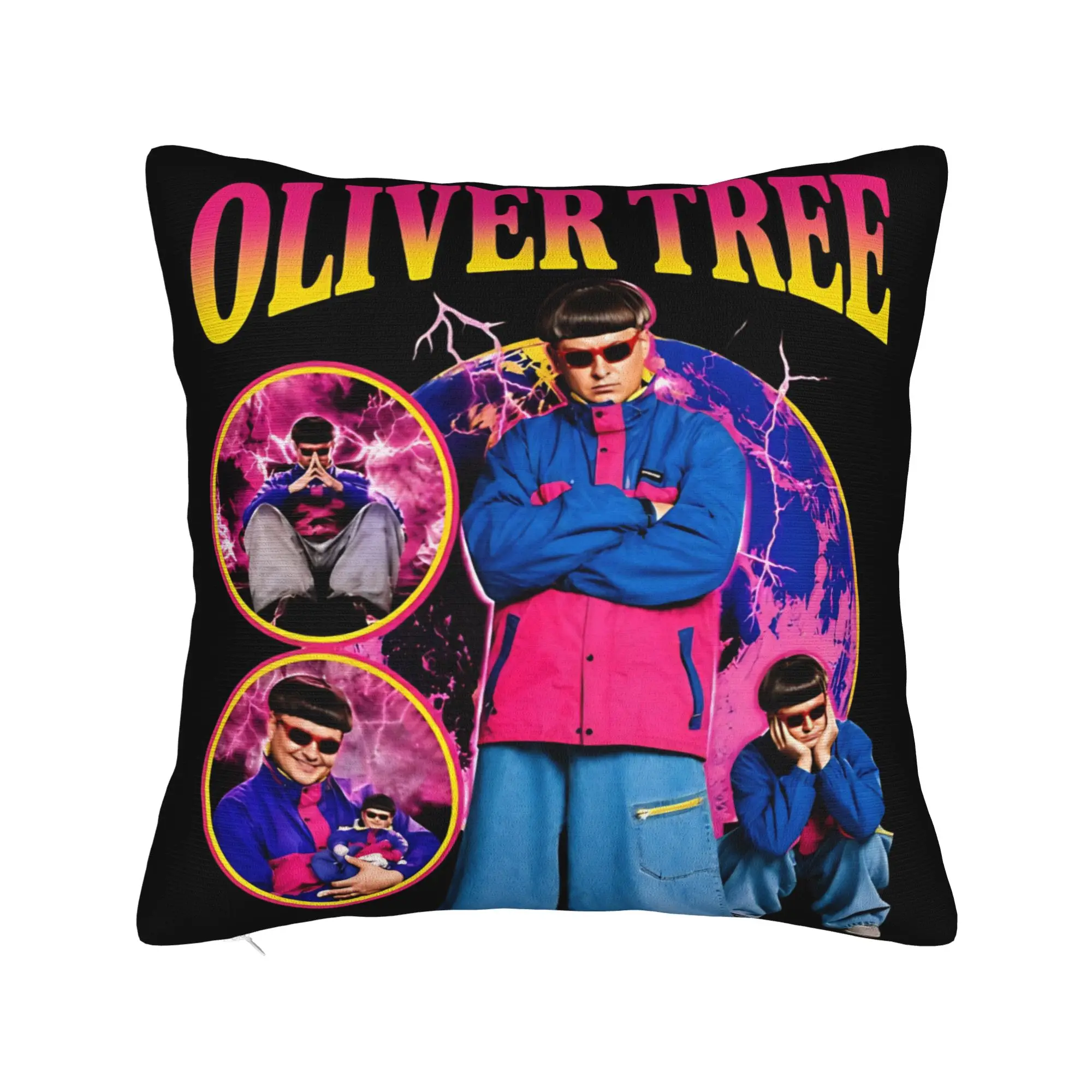 Oliver Tree Rest In Peace 1993 to 2026 Memorial Square Pillow Cases Cushion Cover Awesome Decorative Pillowcase for Home 45*45cm