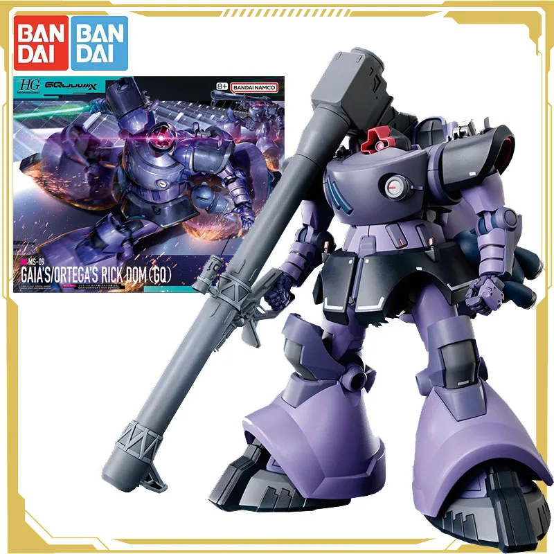 

Bandai Original GUNDAM Anime Figure HG 1/144 Rick Dom Assembly Model Action Figure Toys for Boys Girls Kids Christmas Gift