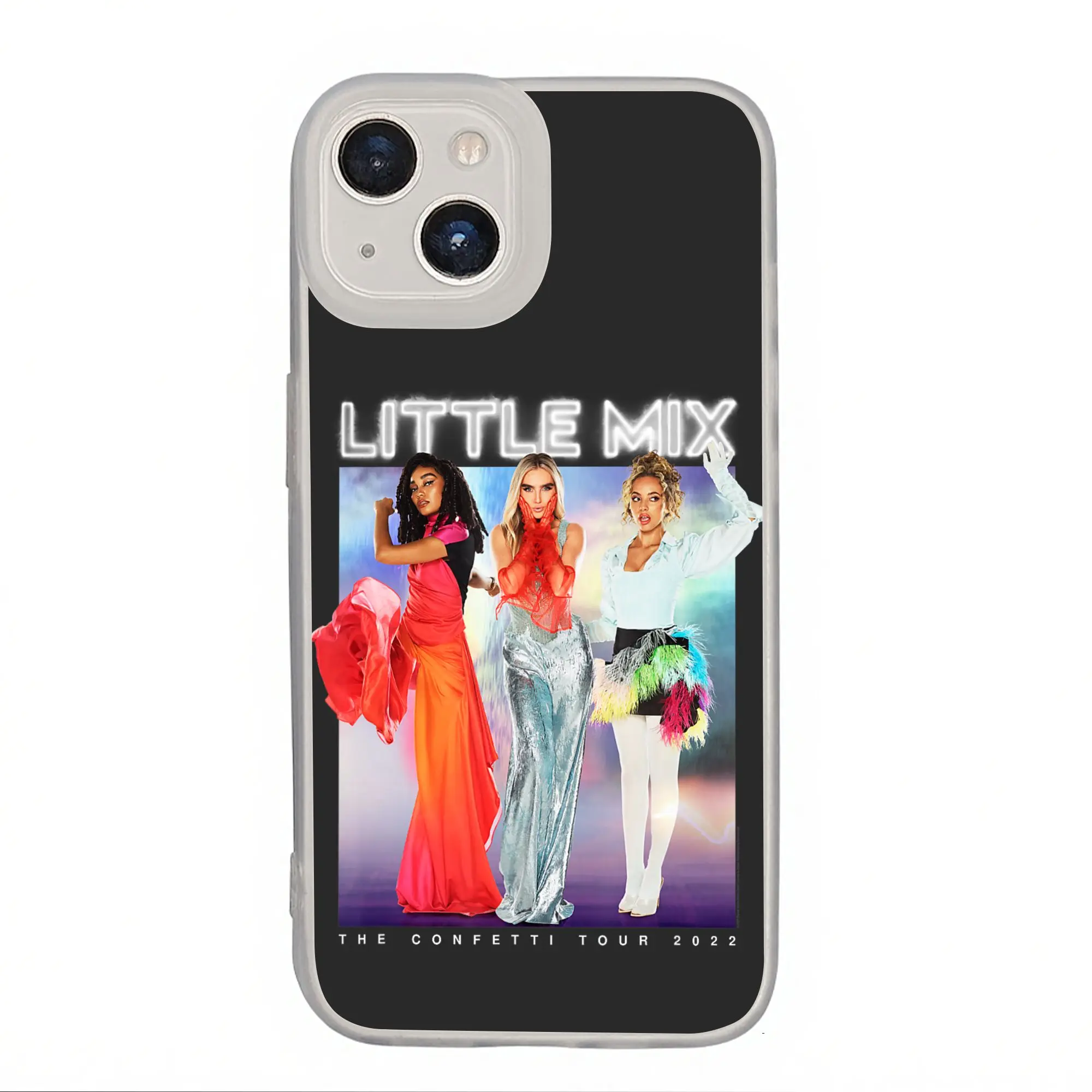 Nueva Funda Protectora Antigolpes para Teléfono con Diseño de Confeti Little Mix Tour para iPhone 17 16 15 14 13 12 11